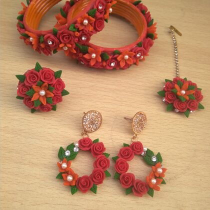 Homemade Clay Jewellery Set